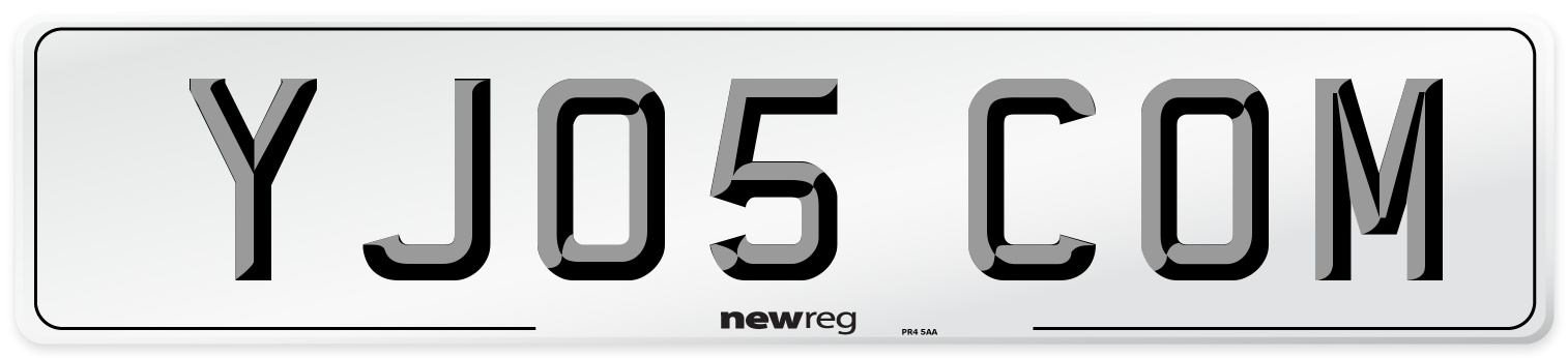 YJ05 COM Number Plate from New Reg